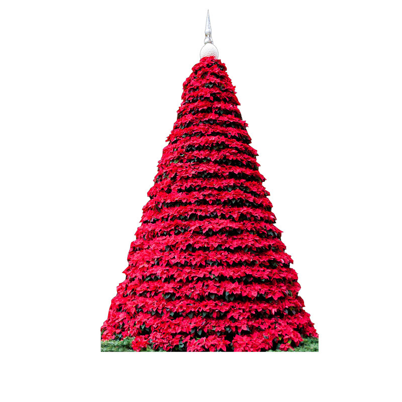 Arbre de Noël poinsettia en carton