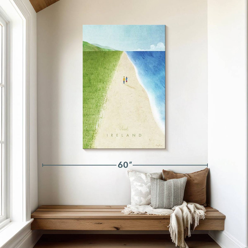Affiche de voyage rétro Nicci Ireland, H 45 po x l 30 po