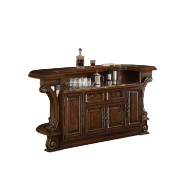 66.93"American-style solid wood bar counter