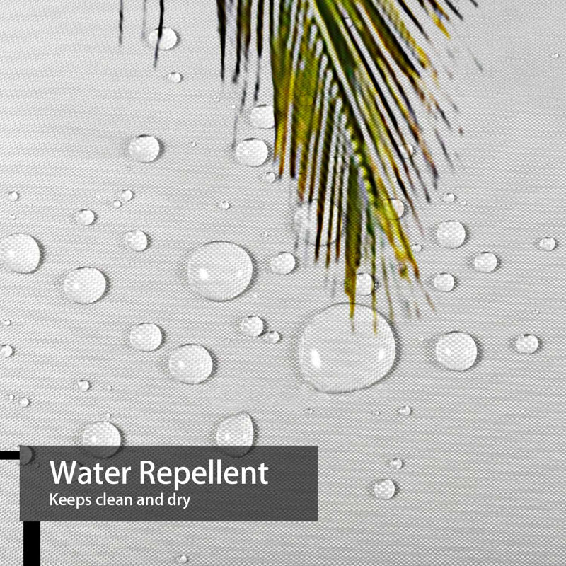 Magnifique rideau de douche Coco Palm Tree, L 72 po x l 84 po