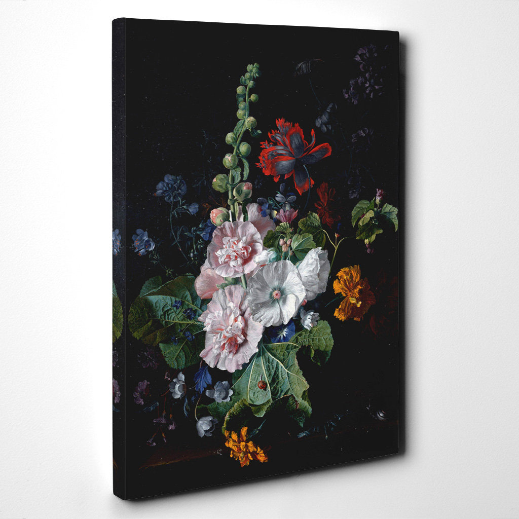 Still Life Flowers by Willem van Aelst - Wrapped Canvas