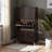 Leticia Brown Finish Modern Shoe Cabinet With Door With Silver Leg, 52.4" H X 30.91" W X 8.87" D