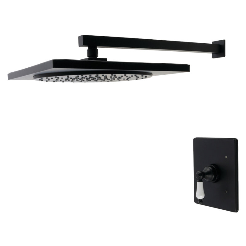 Robinet de douche Kingston, Noir mat
