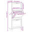 Shoe Cabinet 52x25x115 cm Engineered Wood&Natural Rattan-2110737246