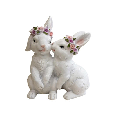 Lapin de Pâques Figurine lapins en résine