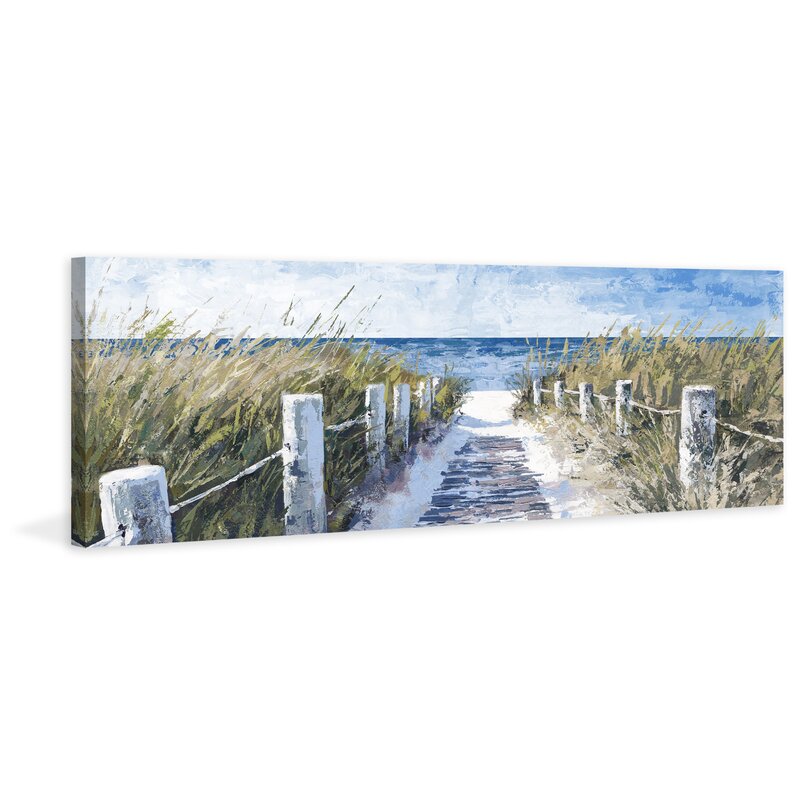 Highland Dunes Sandy Beach Pathway On Canvas Painting & Reviews | Wayfair