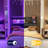 Storage Upholstered PU Headboard With LED Lights & Charging Station-20747464-20747471