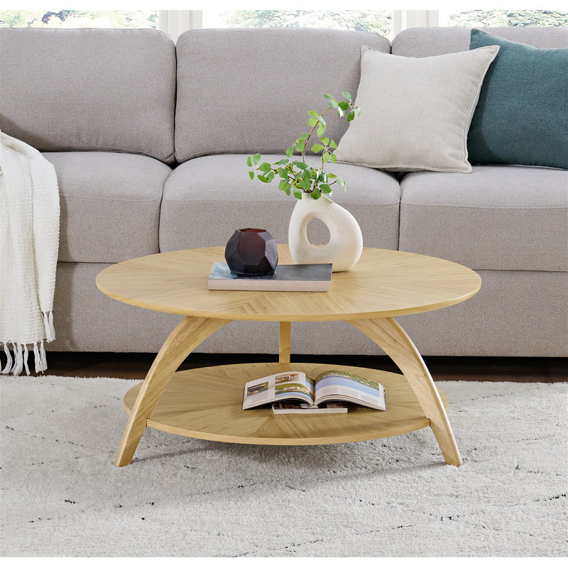 Table basse avec rangement Tommy, Bambou