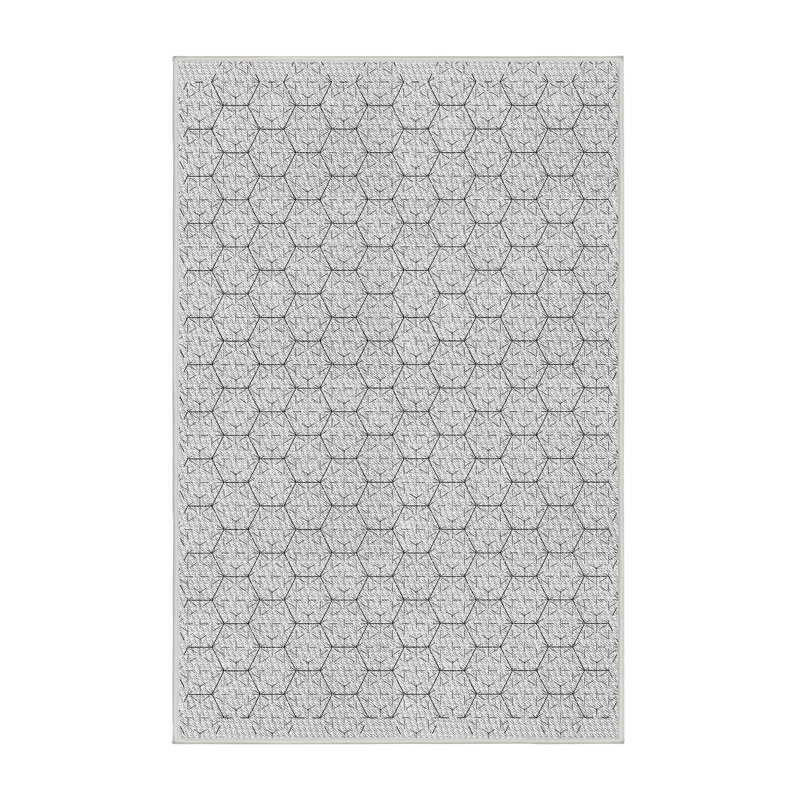 Geometric Indoor Rug, Rectangle 5' x 8'