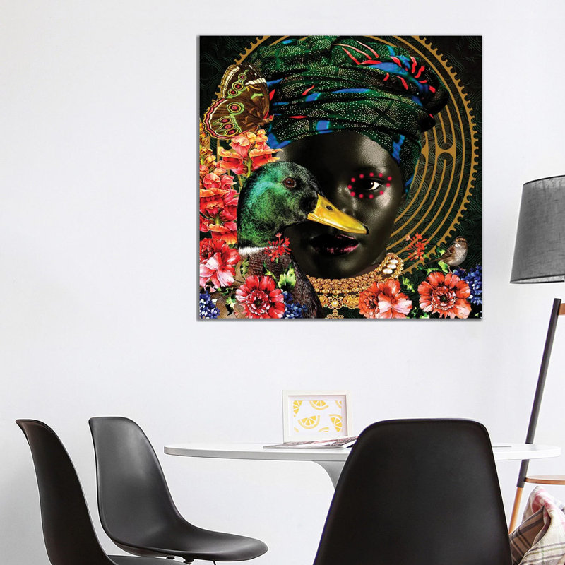 Women In Bloom - Mallory In Bloom by Yvonne Coleman Burney - Wrapped Canvas Print, 93.98 cm H x 93.98 cm W