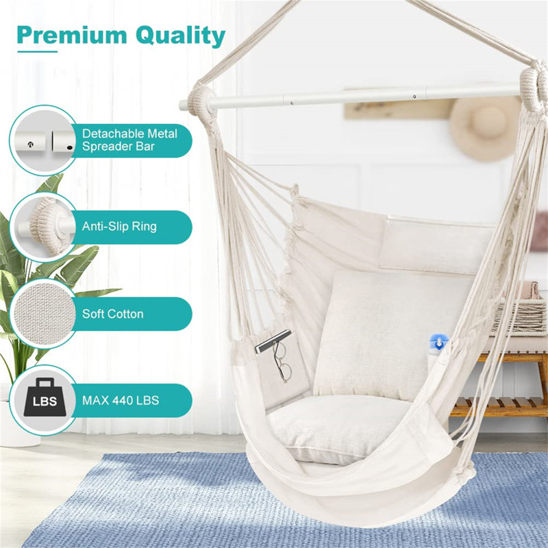 Carlaya Chair Hammock, White