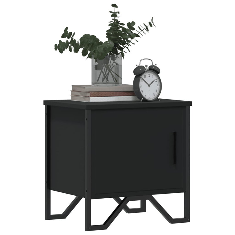 Sebestian 40cm W Metal Bedside Table