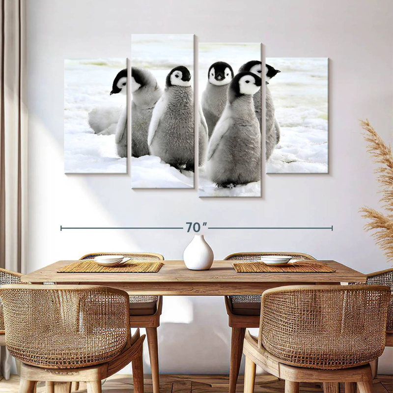 Brampt Charming Penguin Chicks, 42" H x 68" W