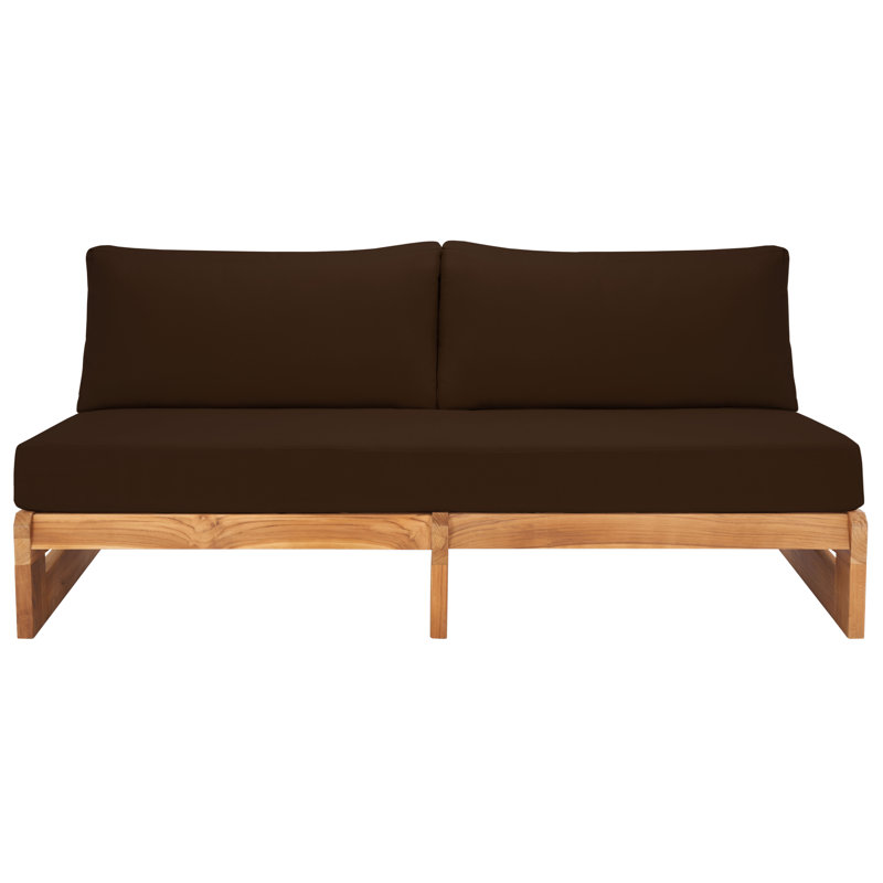 Outdoor 2 - Seat Loveseat, Dark Brown