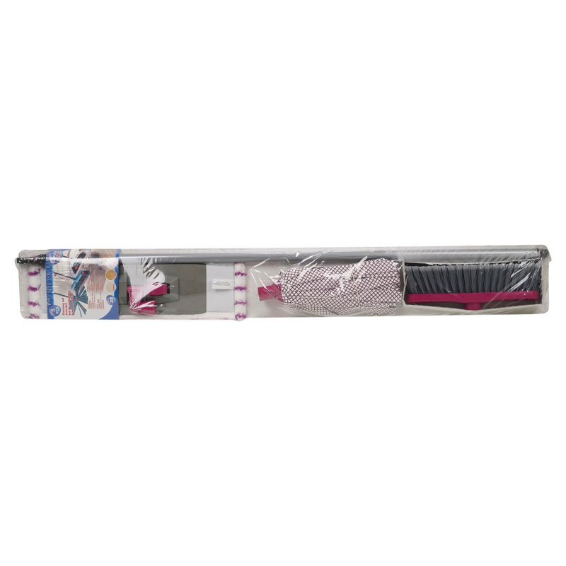 Symple Stuff Set of 4 Piece Cleaning Kit, Purple