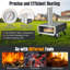 Costway Outdoor Pizza Oven Wood Pellet Pizza Stove With 12" Round Rotatable Pizza Stone