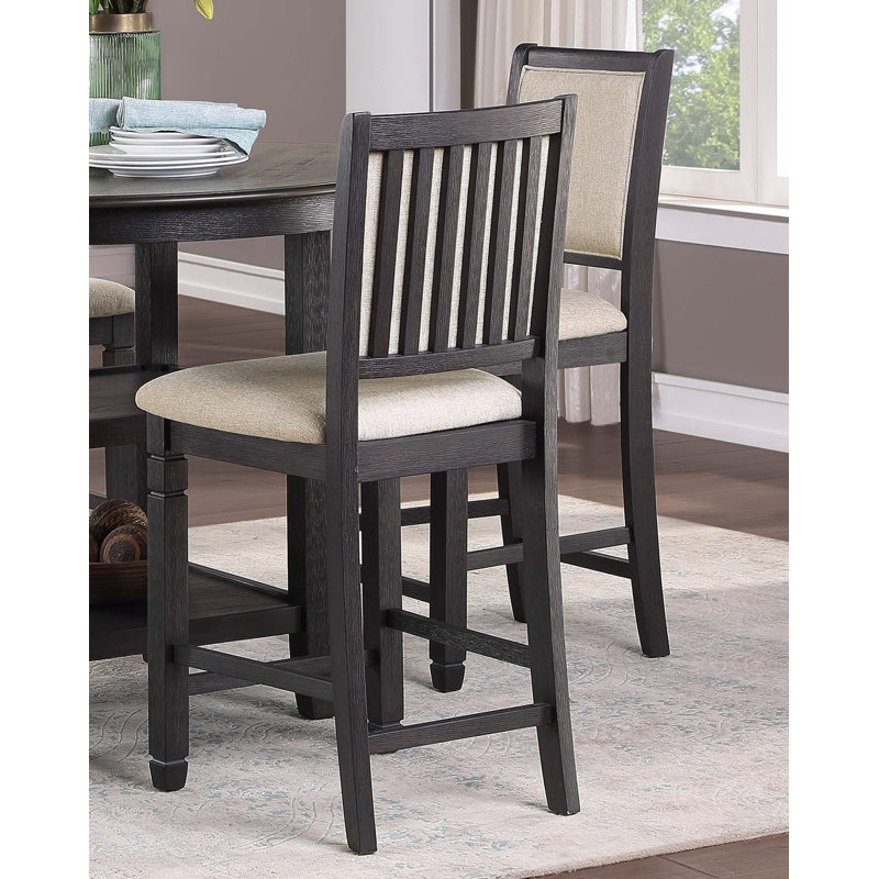 Ensemble de 2 chaises en bois, Noir