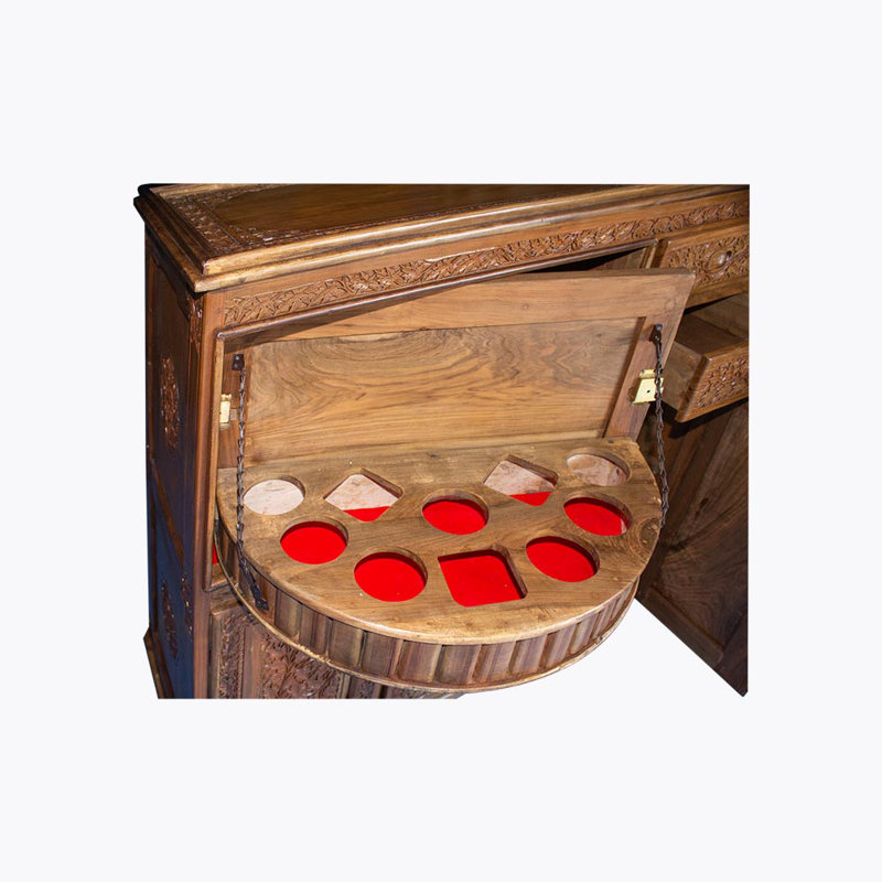 Kepler 106cm Solid Wood Mini Bar