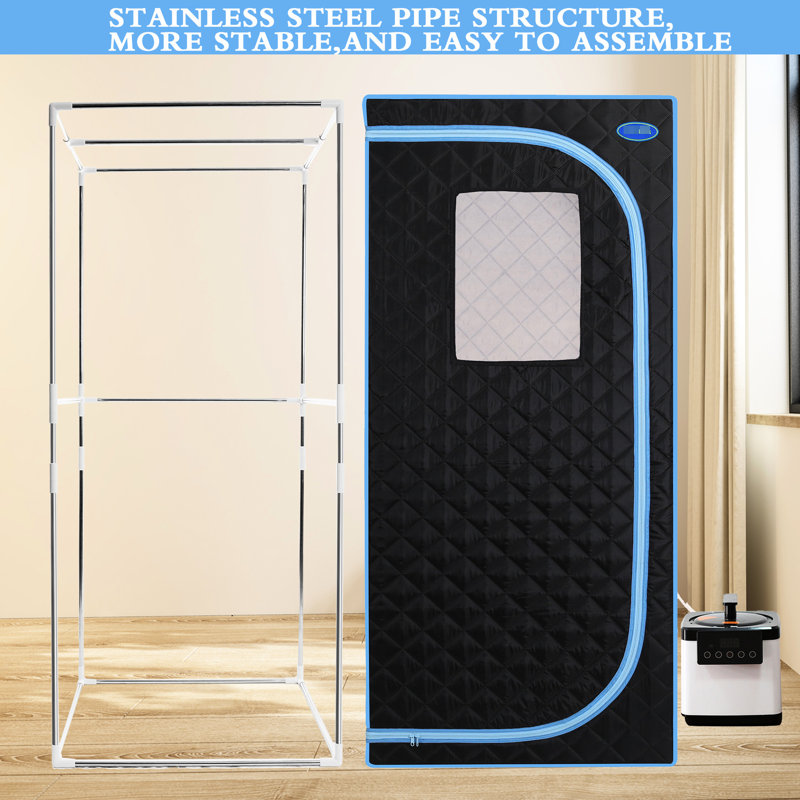 Home Steam Detox - Improve Blood Circulation 31.5 Inch Depth Blue Portable Therapy 150F Maximum Temperature 14.25 Carton Height