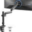Support de bureau pour moniteur pneumatique à bras simple
