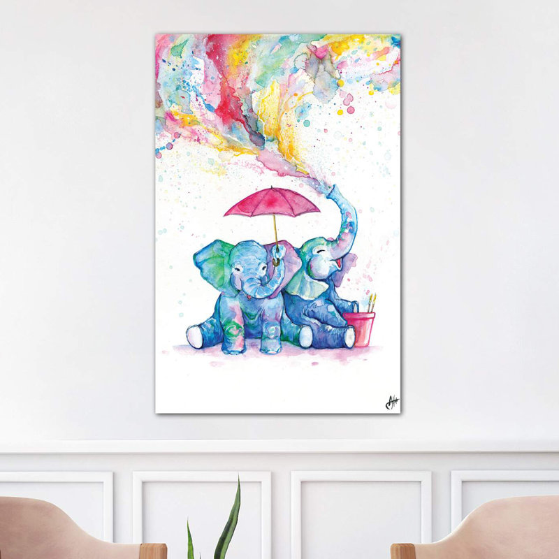 Double Trouble by Marc Allante - Wrapped Canvas Painting, 101.6 cm H x 66.04 cm W x 1.91 cm D