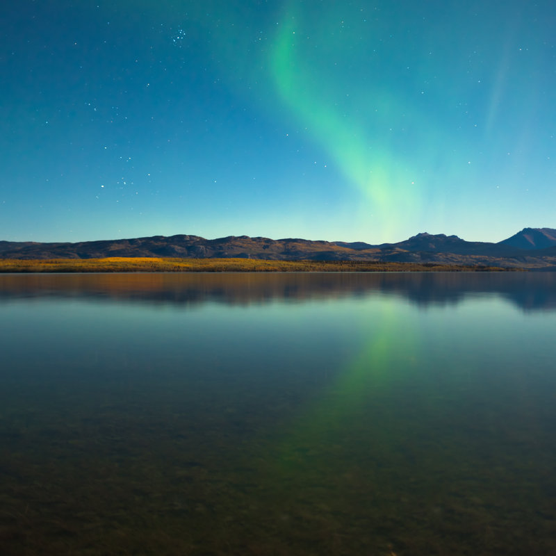 Northern Lights - Photographie sur toile tendue, H 12 po x l 12 po