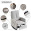 Chaise berçante d'appoint avec dossier haut-1401620823