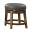 Tabouret pivotant et court en bois massif Hassanah-177031227-177031205