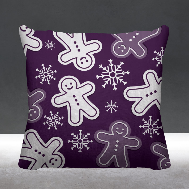 Coussin Holiday, L 17 po x H 17 po, Mauve