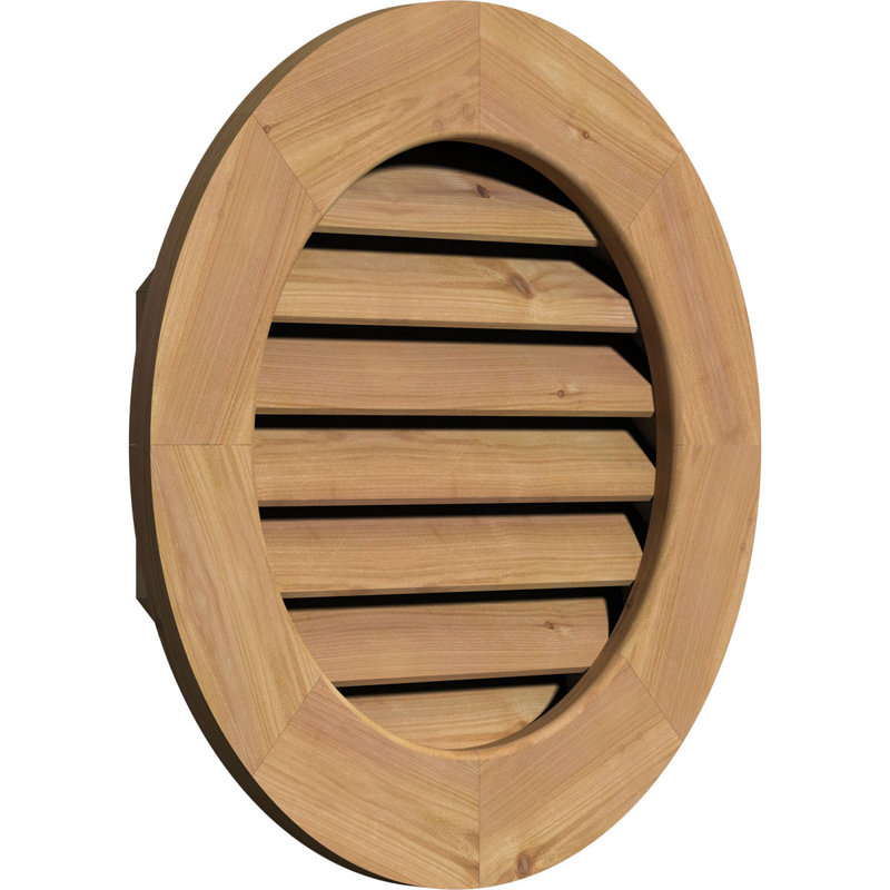 Grille d'aération en cèdre, H 21 po x l 21 po