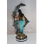 Statue en bronze de la collection Nifao Mermaid w 7 Dolphins - Taille: L 12 po x l 12 po x H 29 po.