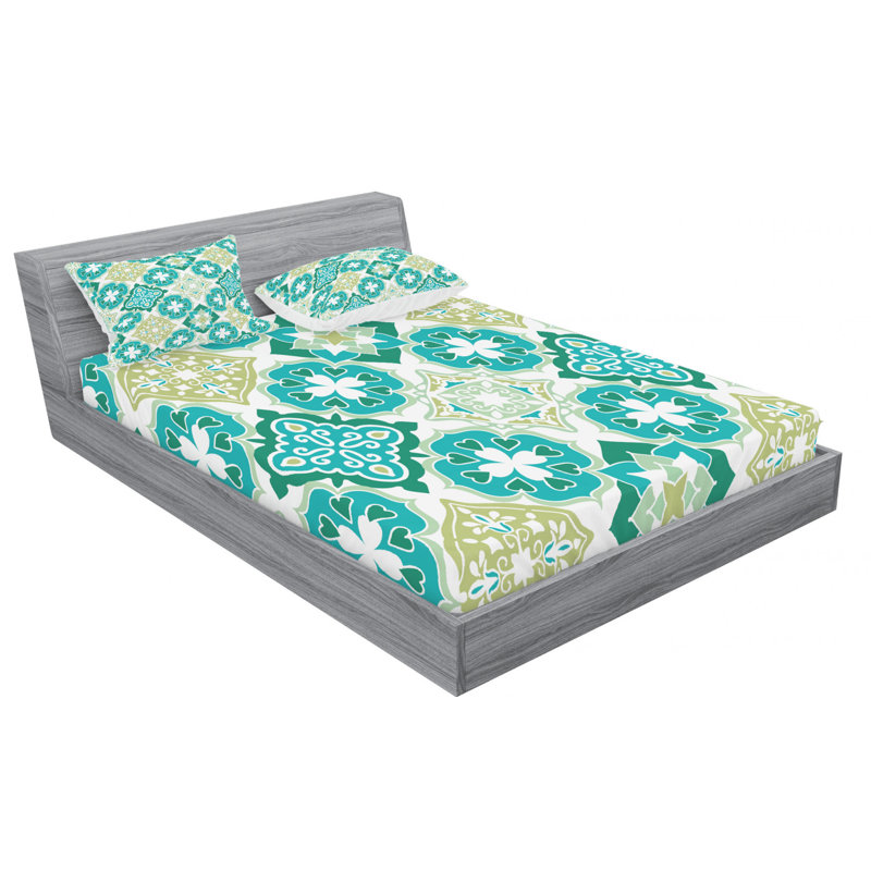 Microfiber Sheet Set, Queen Sheet Set with Fitted Sheet