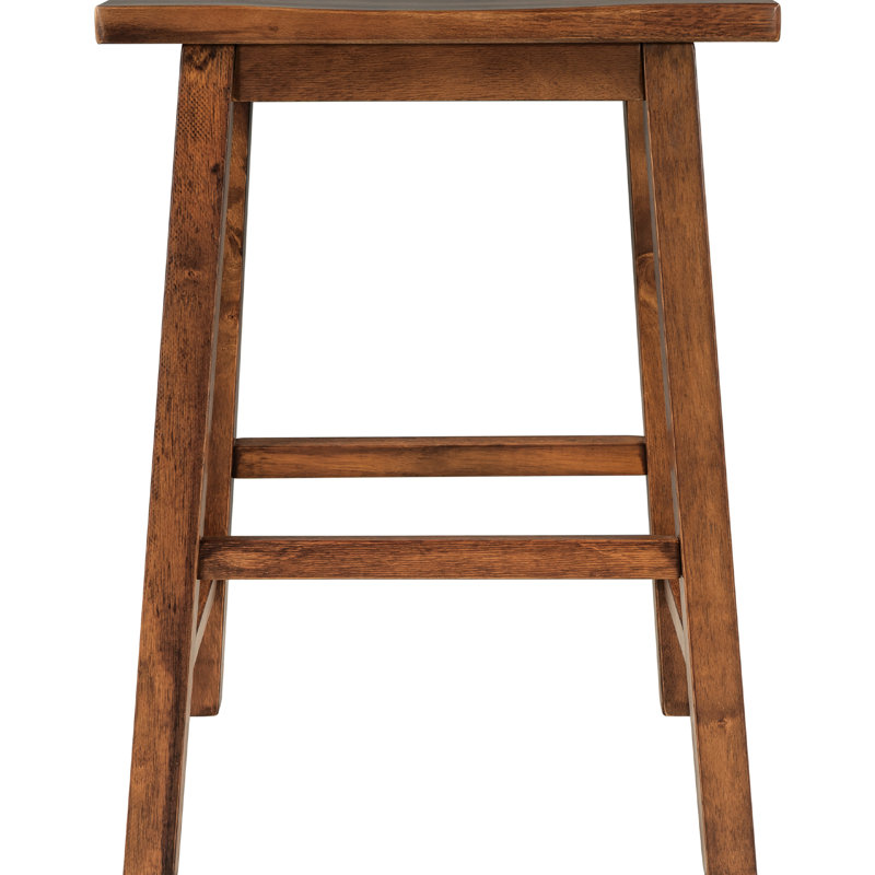 Walnut Counter Height Stools - Rustic , Space Conscious  2 Small Area Dining Stools, Surface Finish