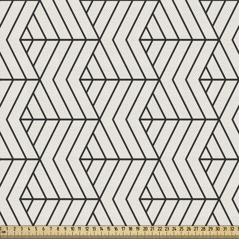 Tissu géométrique Ambesonne, l 36 po x L 360 po