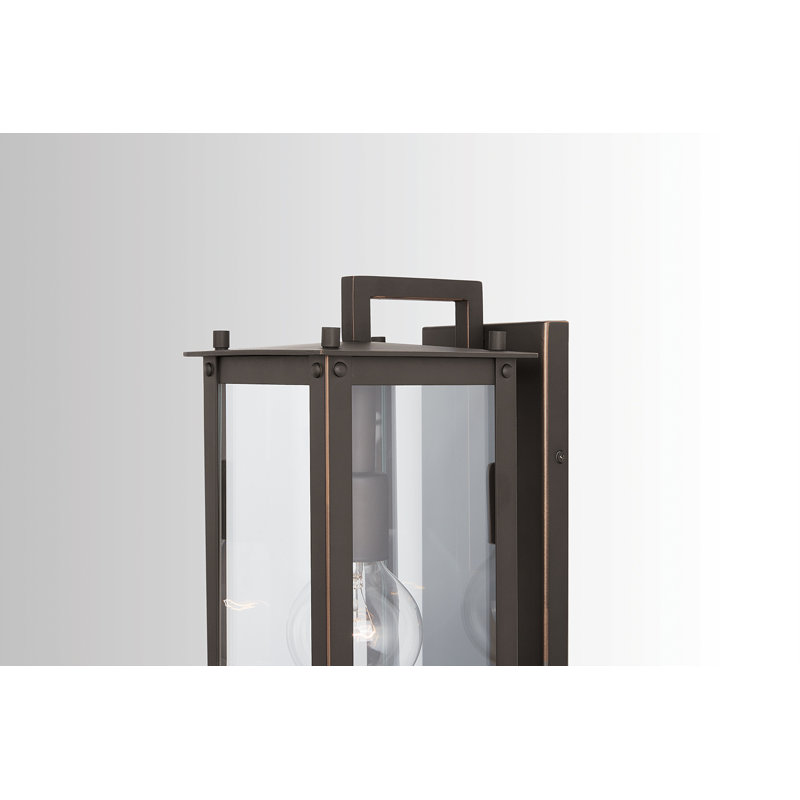 Lanterne murale d'extérieur 1 lumière Lenoir, Bronze huilé