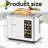 2 Slice Toaster,Touchscreen Stainless Steel Toaster,6 Bread and Toning Options,Timer,Removable Crumb Tray,900W-108073893