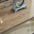 Czajkowski Wood Scroll Side Frames 2 Shelf Console Table with Brown Wood Top-1101716072
