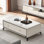 Rectangular rock plate end table