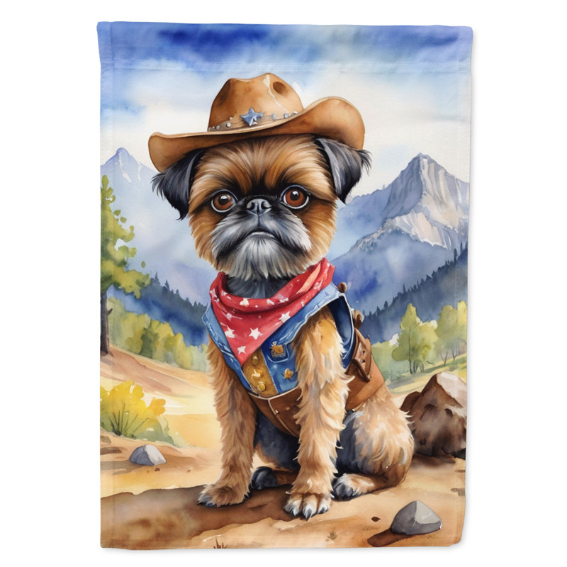Drapeau Cowboy Welcome House, Griffon bruxellois