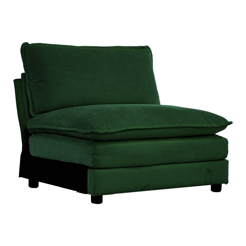 Canapé en chenille 35,04 po Holdrege, Chenille verte