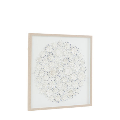 Unfurling Petals Framed Art 680x30x680mm