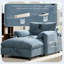 Canapé simple 38 po avec repose-pieds-1649979857