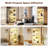 Bexli Display Cabinet with RGB LED Lights & Tempered Glass Doors, 5-Tier Tall Curio Cabinet-490705