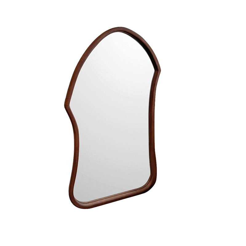 French-Style Vintage Irregular-Shaped Wall-Mounted And Floor-Standing Full-Length Mirror, 70.87" x 31.5"