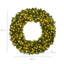 Artificial Pre-Lit Fir Christmas Wreath Decoration w/ LED Lights, 930 Tips, Power Plug-In-1022854673