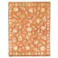 Hand Knotted Area Rug in Rust