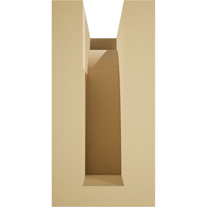 Huntington Signature Urethane Rafter Tail, Primed Tan, 10" H x 12" W x 5" D