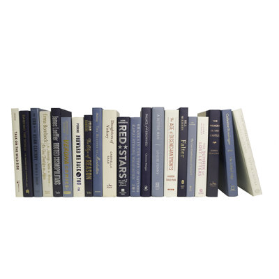 Livres décoratifs - Livres côtiers - Livres bleus au pied
