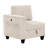 Modern Sectional With Beige Corduroy Upholstery & End Seat Storage Charging 4 In Reversible Cushions-368487559