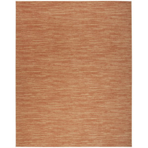 Nourison Essentials Rust Area Rug